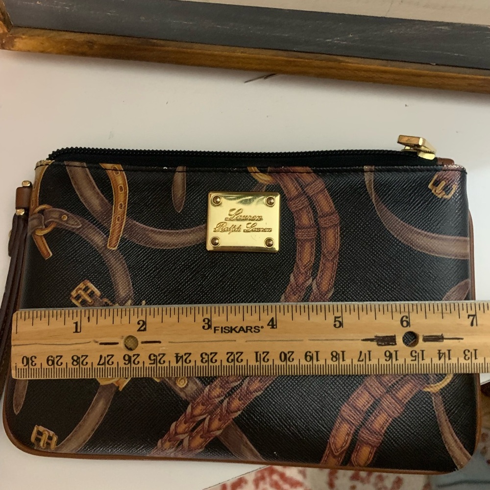 Vintage Ralph Lauren Black and Brown Wristlet